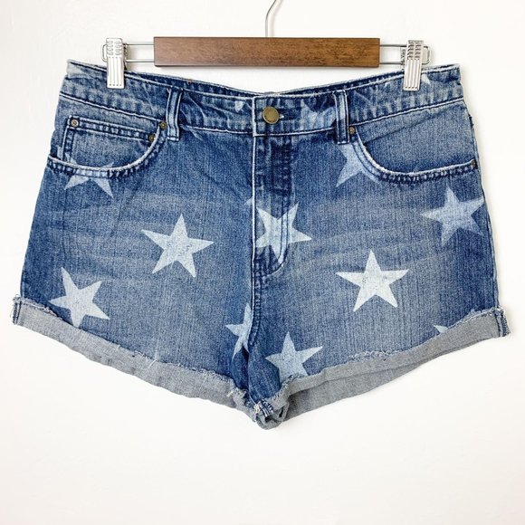Billabong Seeing Star denim cutoff star shorts 31 - Picture 2 of 8